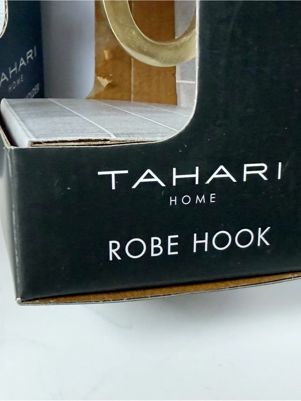 TAHARI Brass Ribbon Bow Bathroom Toilet Paper Roll Holder Wall Mount & Hook NEW